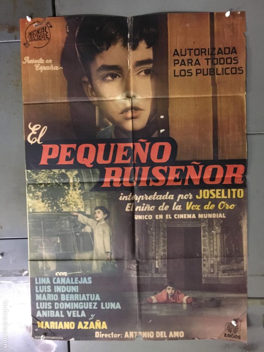 Cine: ODC B986 EL PEQUE&Ntilde;O RUISE&Ntilde;OR JOSELITO POSTER ORIGINAL 70X100 ESTRENO