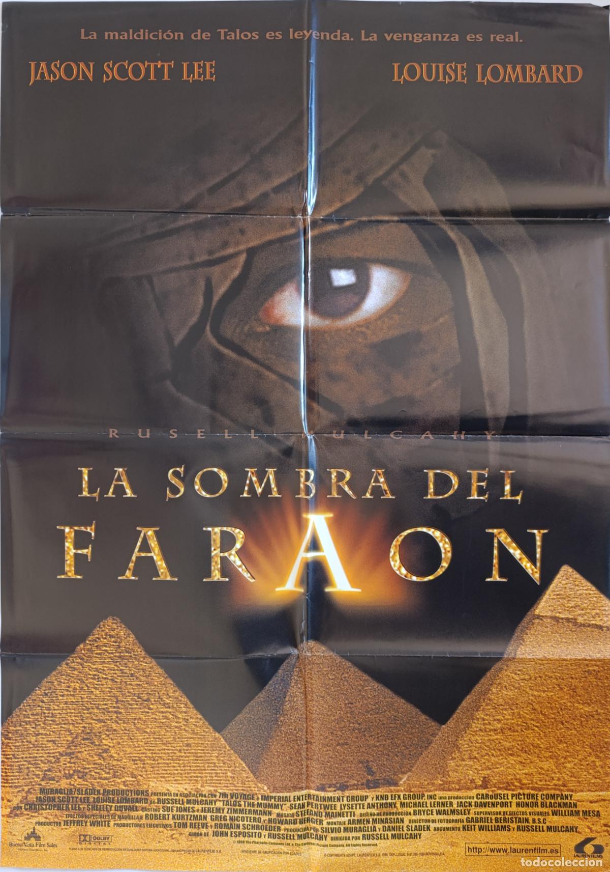 Cine: POSTER ORIGINAL LA SOMBRA DEL FARAON - 98 X 68 CM (387)