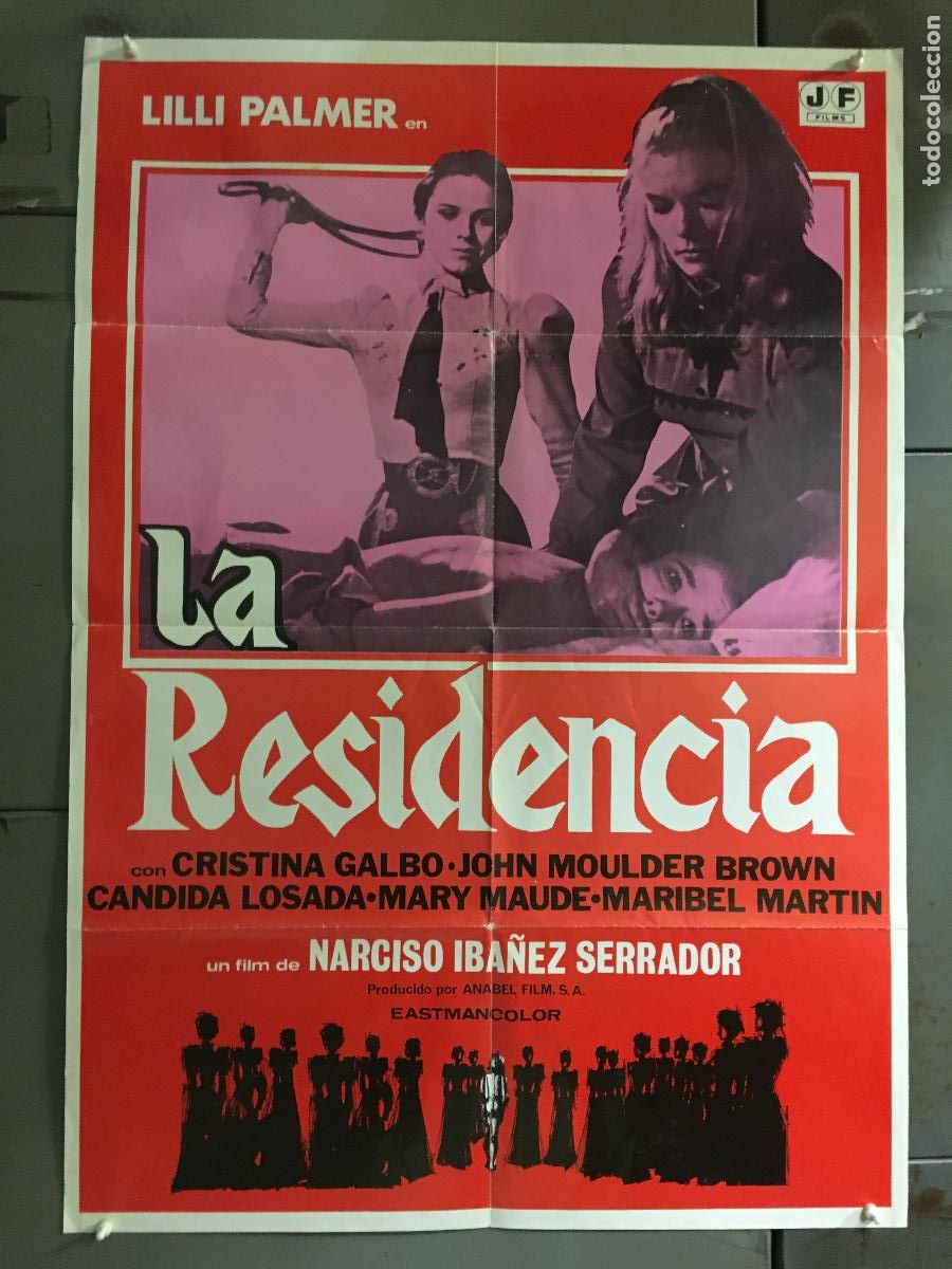 Cine: ODCX C022 LA RESIDENCIA NARCISO IBA&Ntilde;EZ SERRADOR LILLI PALMER POSTER ORIGINAL 70X100 ESPA&Ntilde;OL R-80