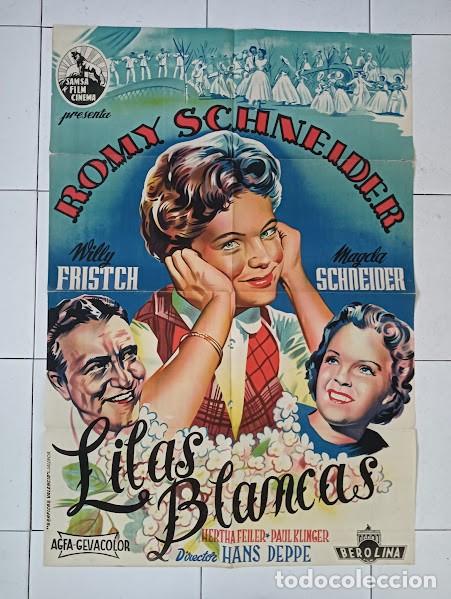 Cine: SMP 2306 LILAS BLANCAS ROMY SCHNEIDER POSTER ORIGINAL 70X100 ESTRENO LITOGRAFIA
