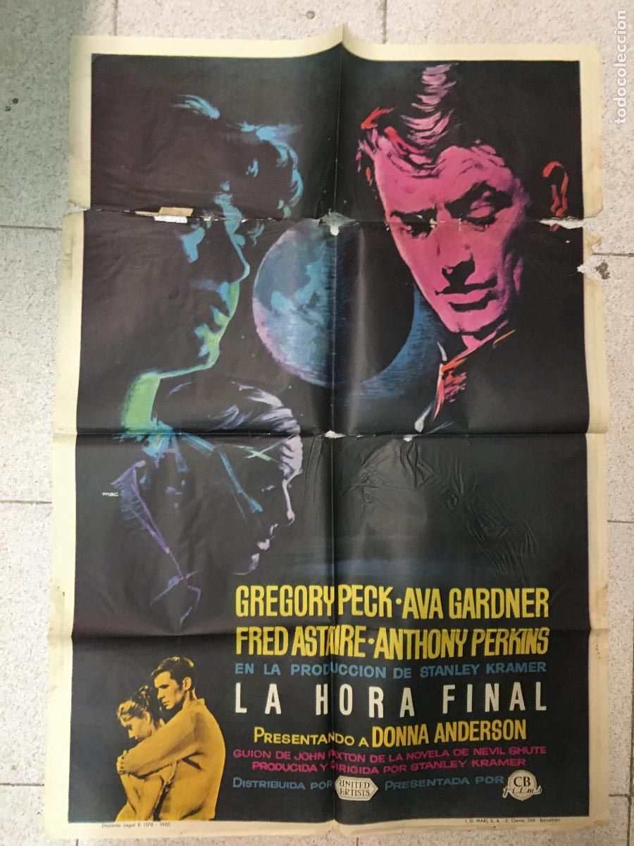 Cine: ODC C031 LA HORA FINAL AVA GARDNER GREGORY PECK FRED ASTAIRE MAC POSTER ORIGINAL 70X100 ESTRENO
