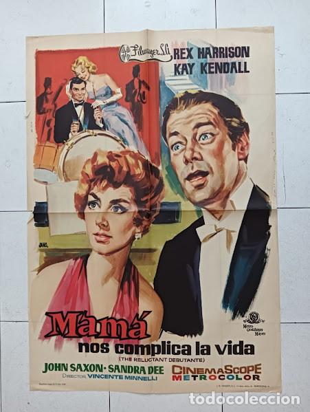 Cinema: SMP B001 MAMA NOS COMPLICA LA VIDA REX HARRISON KAY KENDALL JANO POSTER ORIGINAL ESTRENO 70X100
