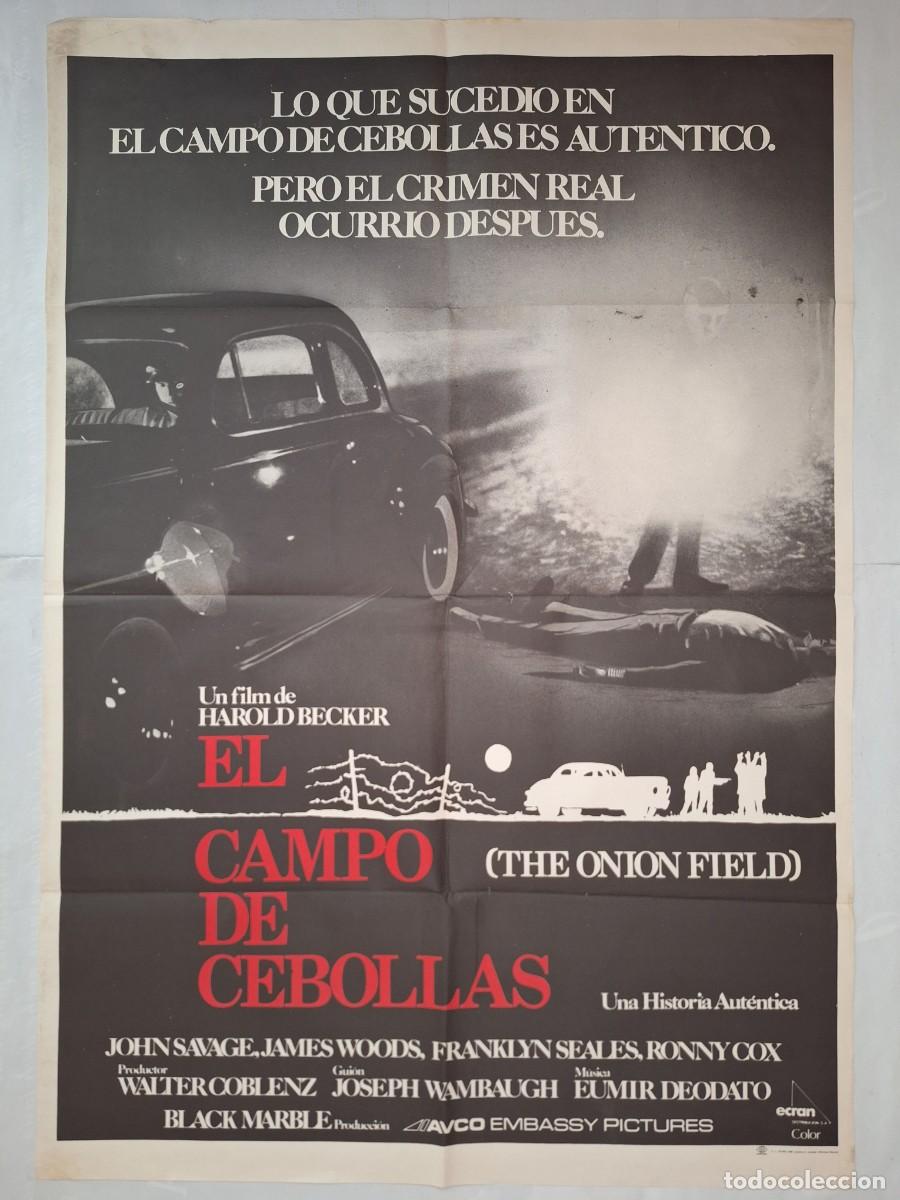 Cin&eacute;ma: ANTIGUO CARTEL CINE EL CAMPO DE CEBOLLAS JAMES WOODS A&Ntilde;O 1980 RV P-1875
