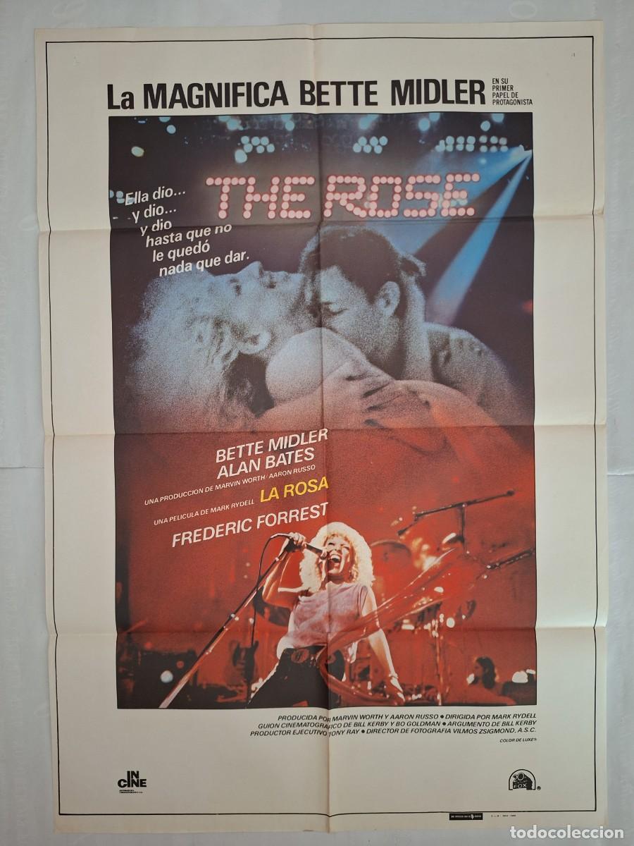 Cine: ANTIGUO CARTEL CINE THE ROSE LA ROSA BETTE MIDLER A&Ntilde;O 1980 RV P-1889