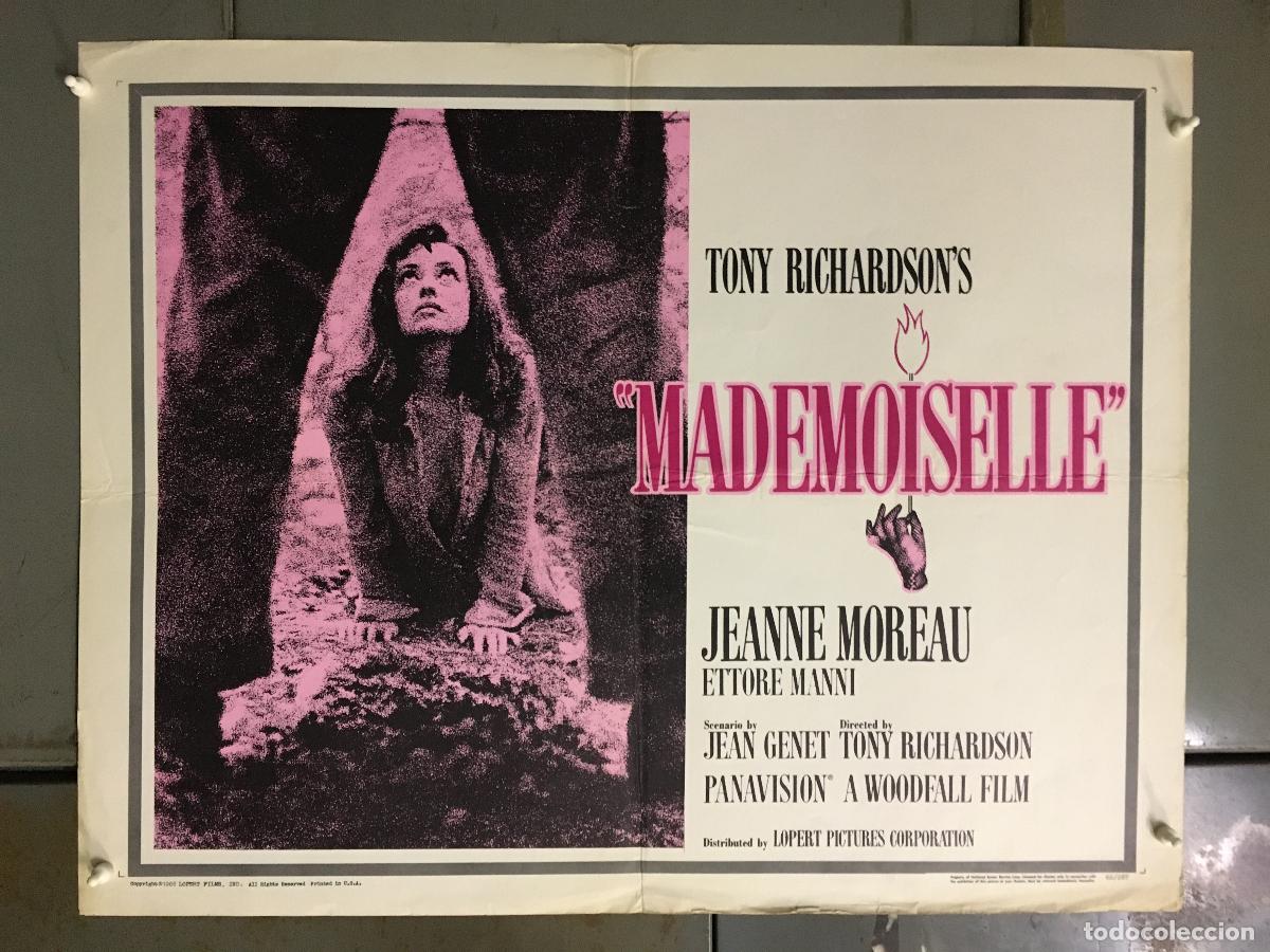 Cine: R0284 JEANNE MOREAU MADEMOISELLE POSTER ORIGINAL AMERICANO 55X70 LITOGRAFIA