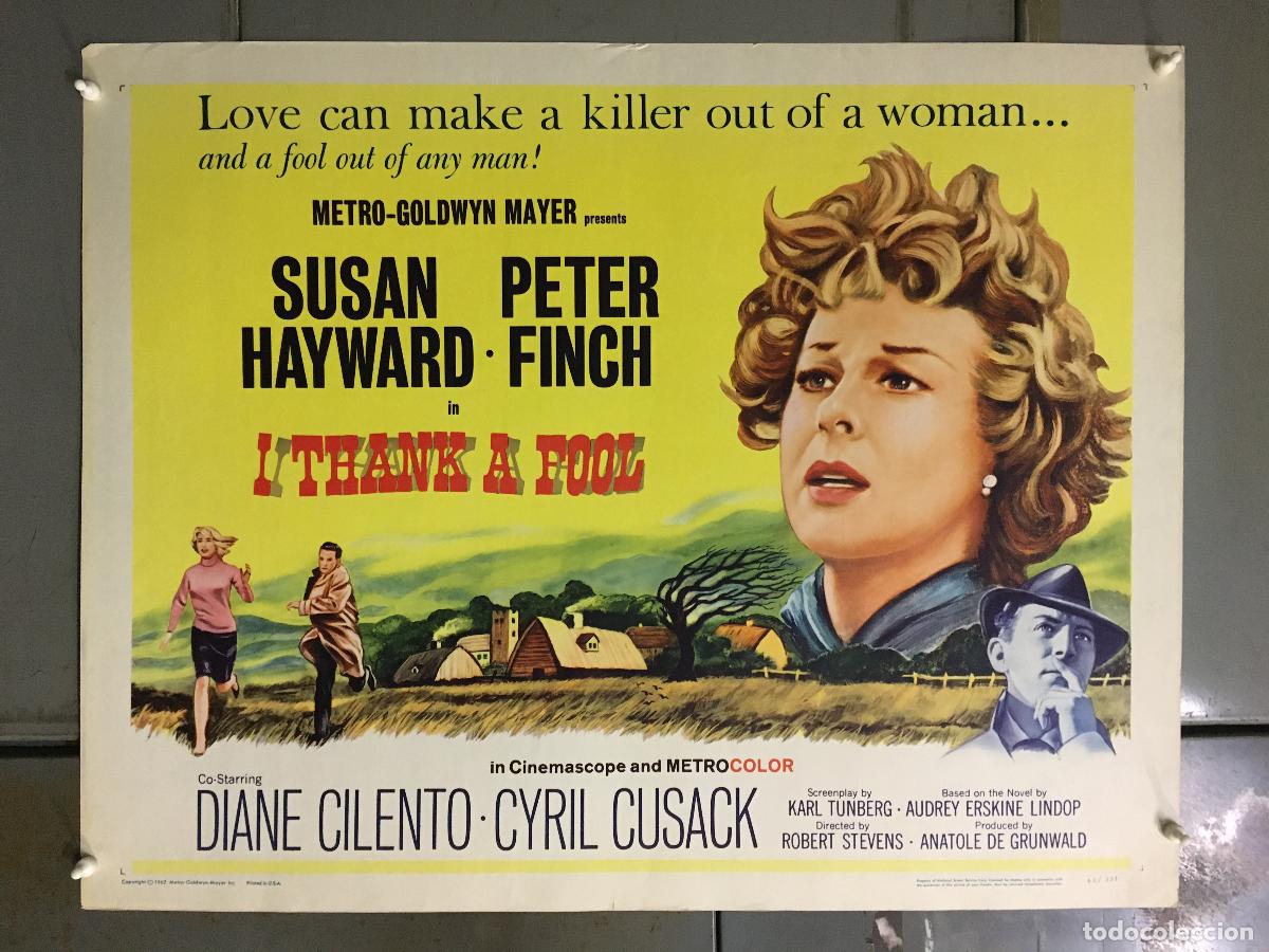 Cinema: R0286 CONSPIRACION PARA MATAR SUSAN HAYWARD POSTER ORIGINAL AMERICANO 55X70 LITOGRAFIA