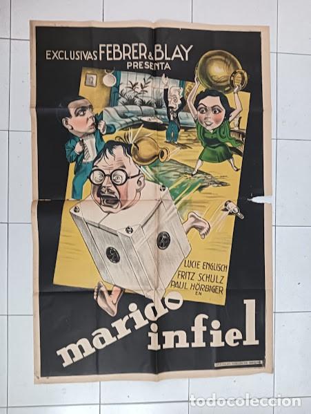 Cinema: SMP B010 MARIDO INFIEL PAUL HORBIGER LUCIE ENGLISH POSTER ORIGINAL 85X120 ESTRENO