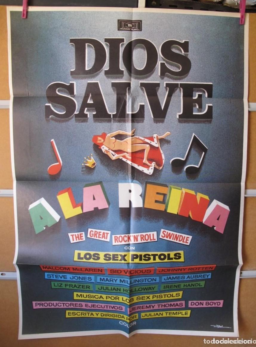 Cine: DIOS SALVE A LA REINA LOS SEX PISTOLS POSTER ORIGINAL