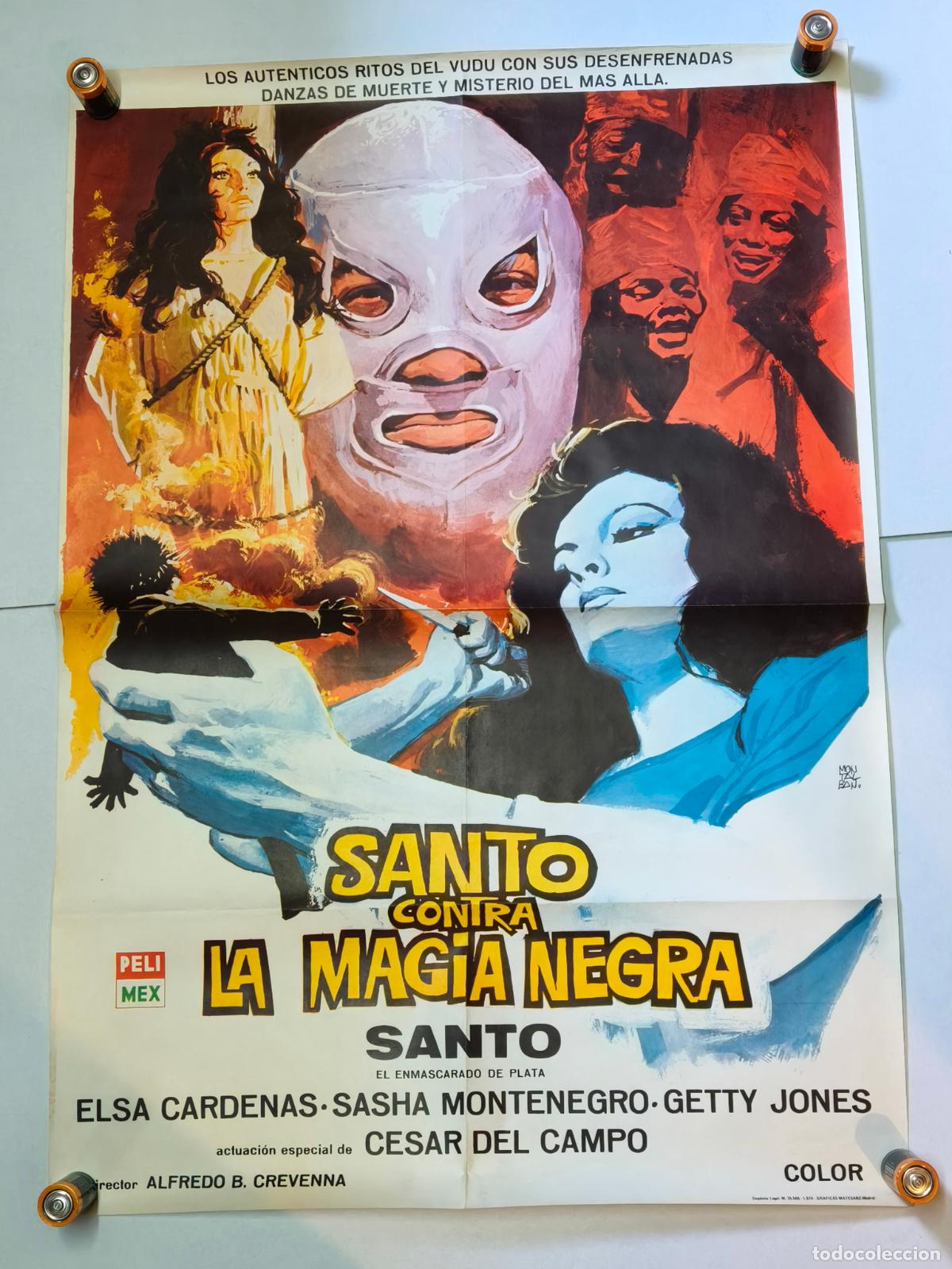 Cine: SANTO CONTRA LA MAGIA NEGRA CARTEL DE 1974
