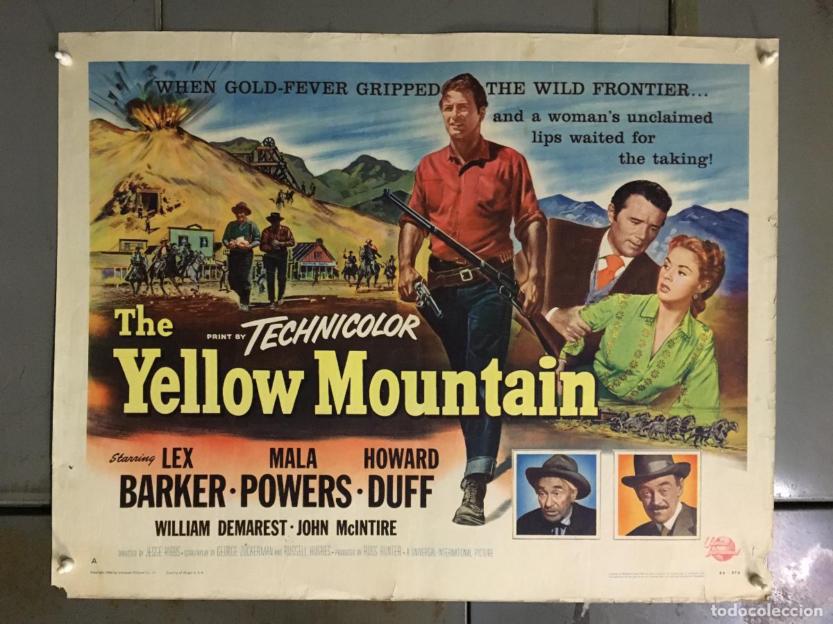 Kino: R0288 THE YELLOW MOUNTAIN LEX BARKER MALA POWERS POSTER ORIGINAL AMERICANO 55X70 LITOGRAFIA