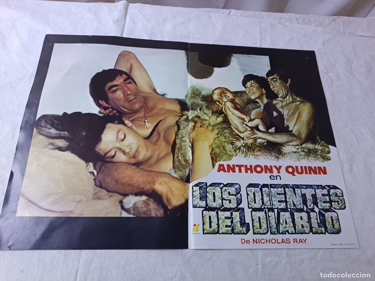 Cinema: Cartel de Cine, antiguo o vintage, Los Dientes del Diablo, unos 47 x 34 cms.