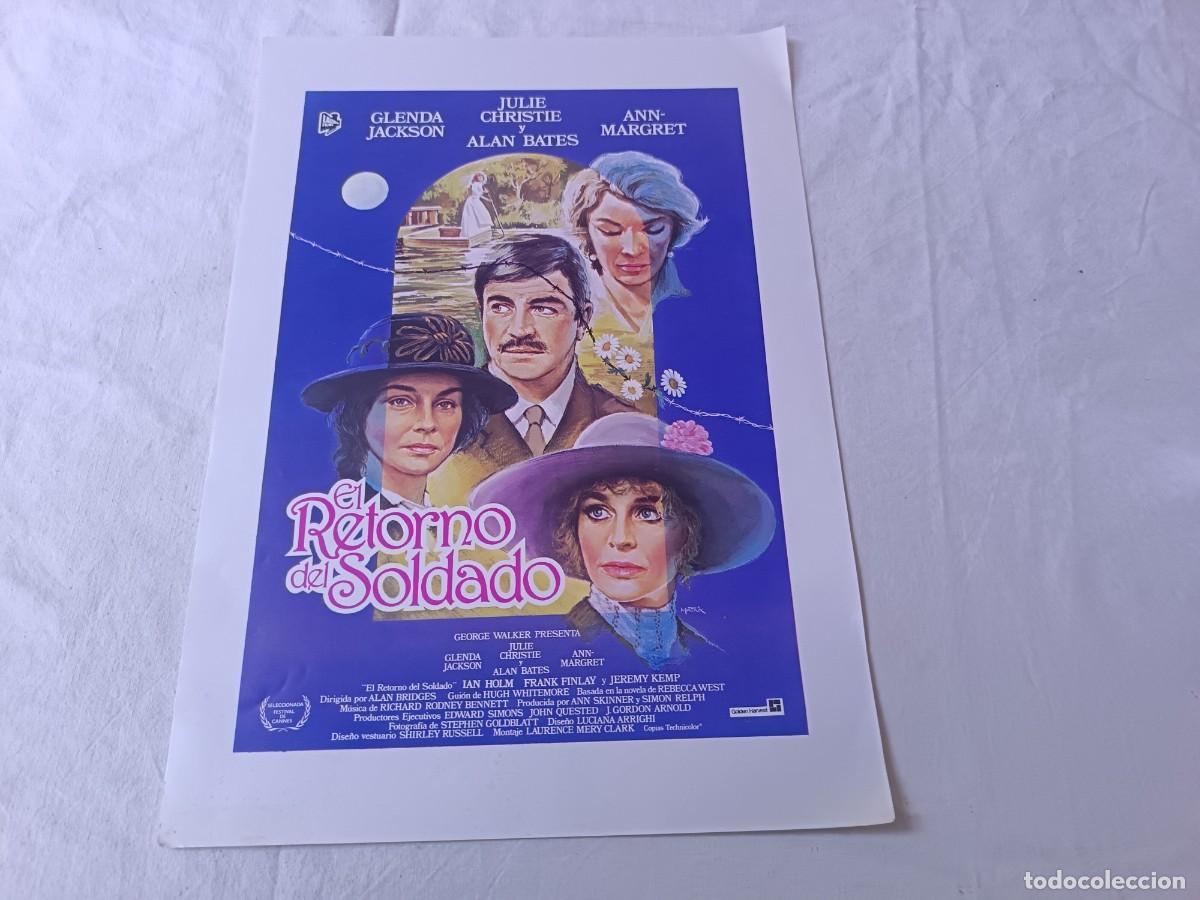 Cinema: Cartel de Cine, antiguo o vintage, El Retorno del Soldado, unos 24 x 34 cms.