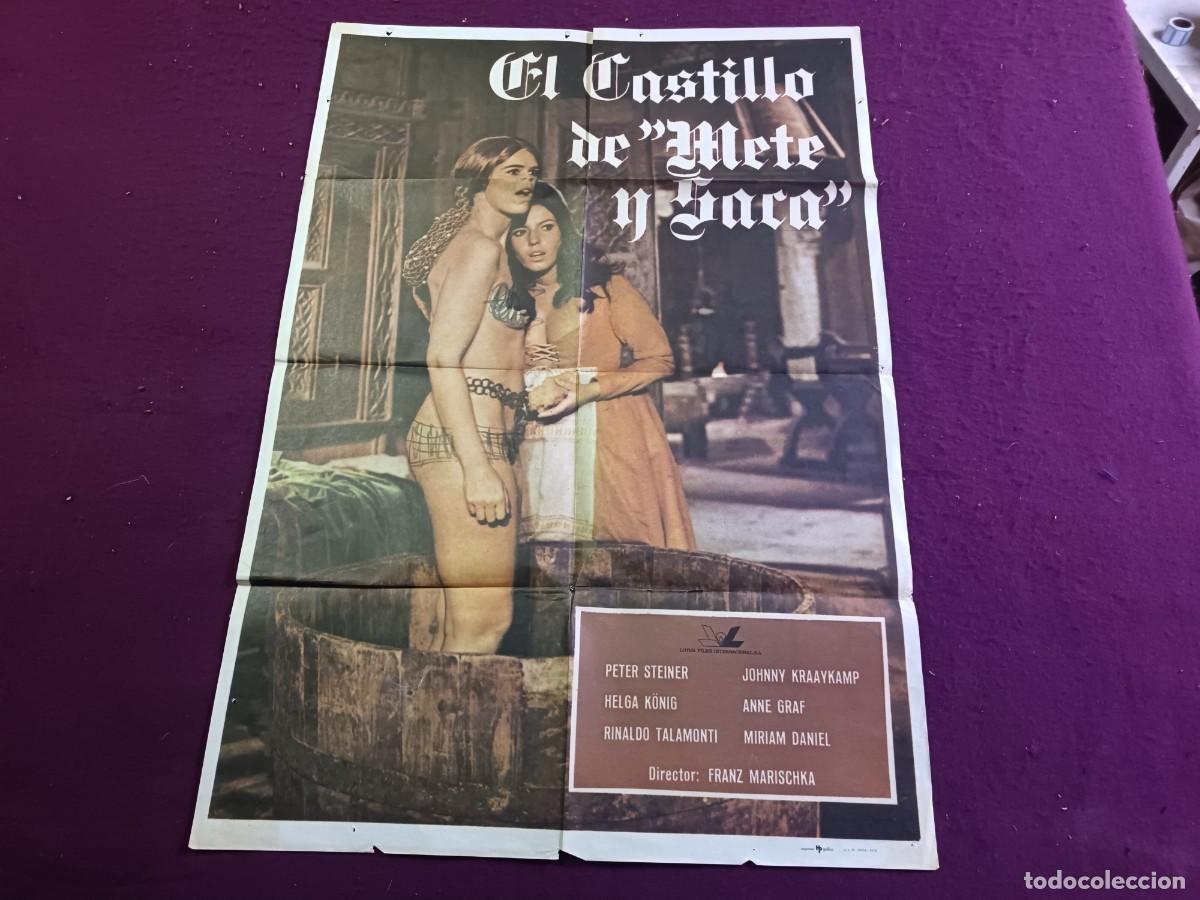 Cinema: CC4, Cartel de Cine Gran Formato, El Castillo de Mete y Saca, unos 100 x 70 cms.