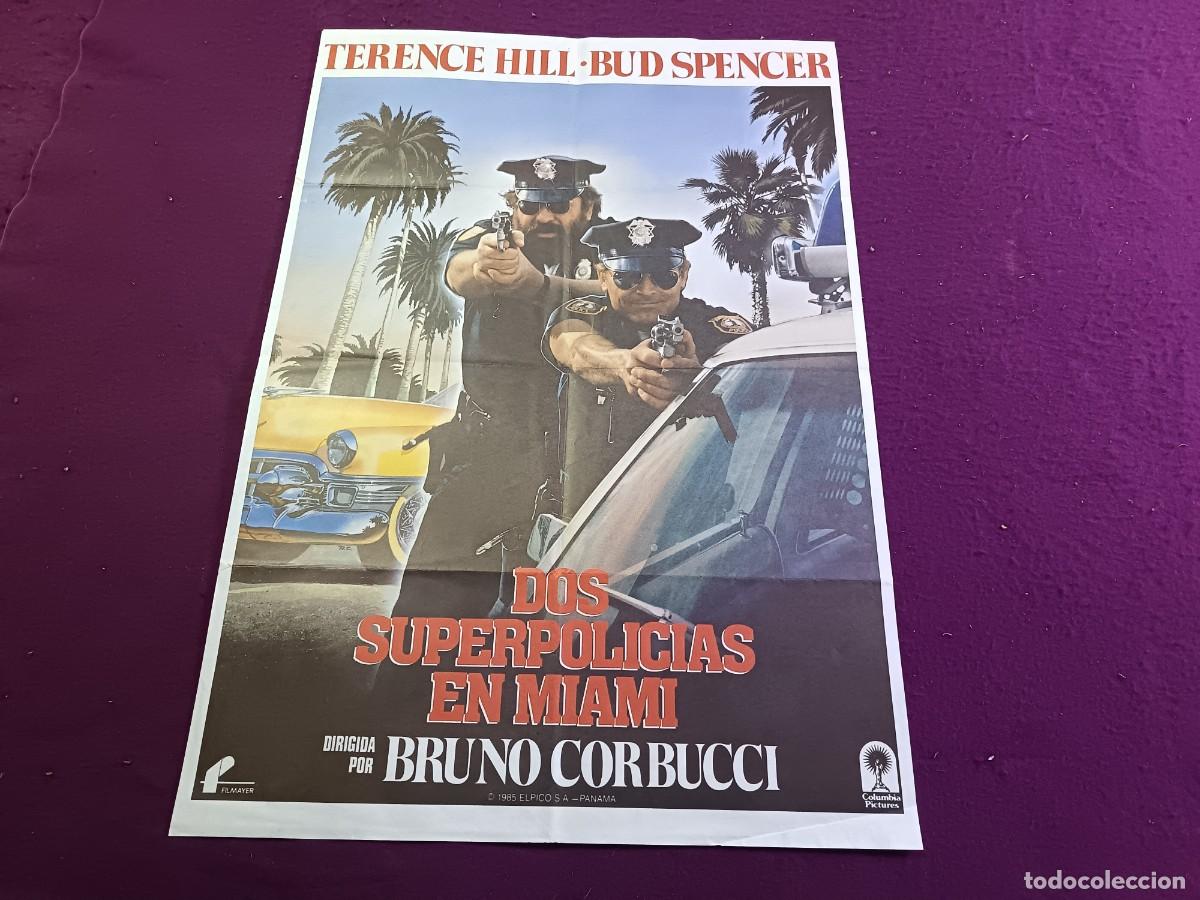 Cinema: CC26, Cartel de Cine Gran Formato, Dos Superpolic&iacute;as en Miami, unos 100 x 70 cms.
