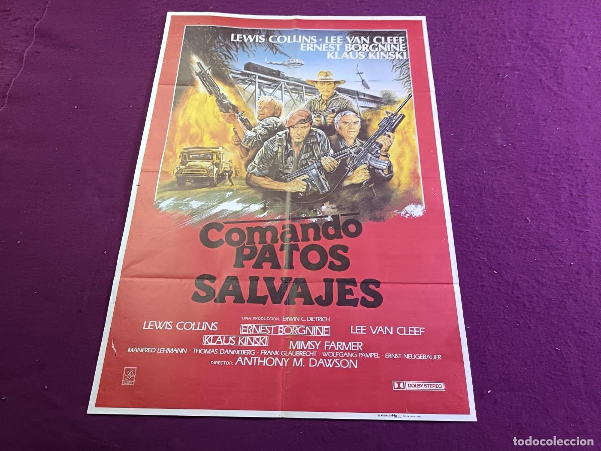Cinema: CC29, Cartel de Cine Gran Formato, Comando Patos Salvajes, unos 100 x 70 cms.