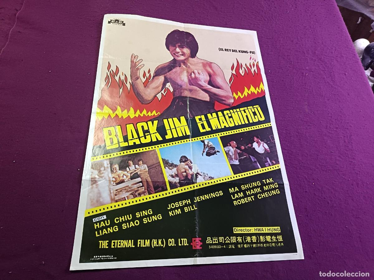 Cinema: CC37, Cartel de Cine Gran Formato, Black Jim, El Magn&iacute;fico, unos 100 x 70 cms.