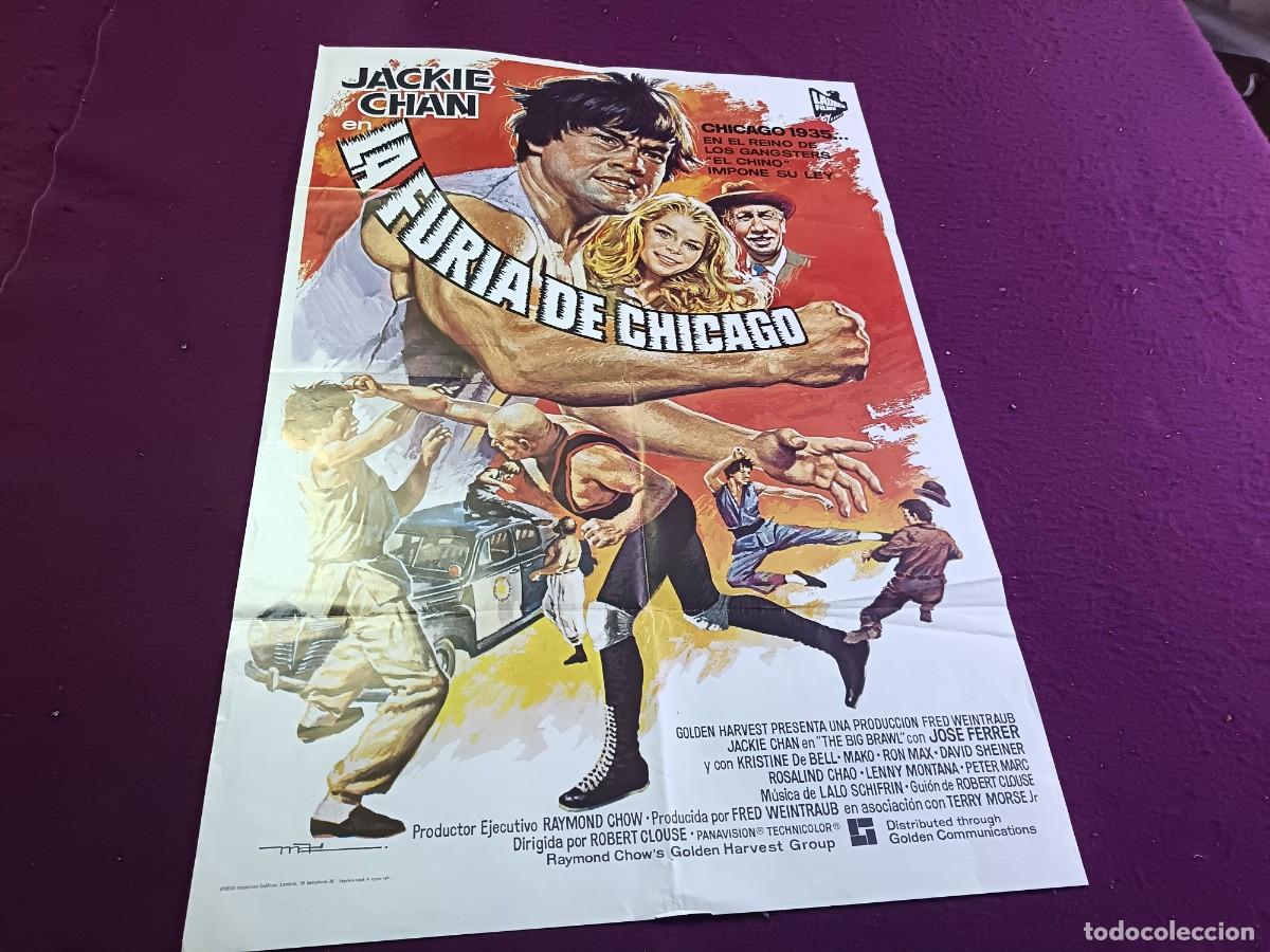 Cinema: CC38, Cartel de Cine Gran Formato, La Furia de Chicago, unos 100 x 70 cms.