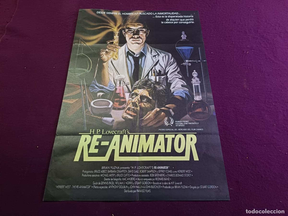 Cinema: CC39, Cartel de Cine Gran Formato, Re-Animator, unos 100 x 70 cms.