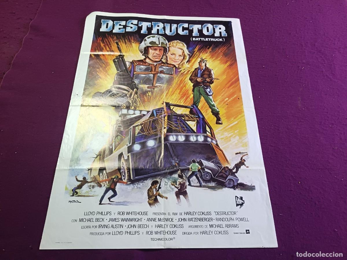 Cinema: CC44, Cartel de Cine Gran Formato, Destructor, unos 100 x 70 cms.