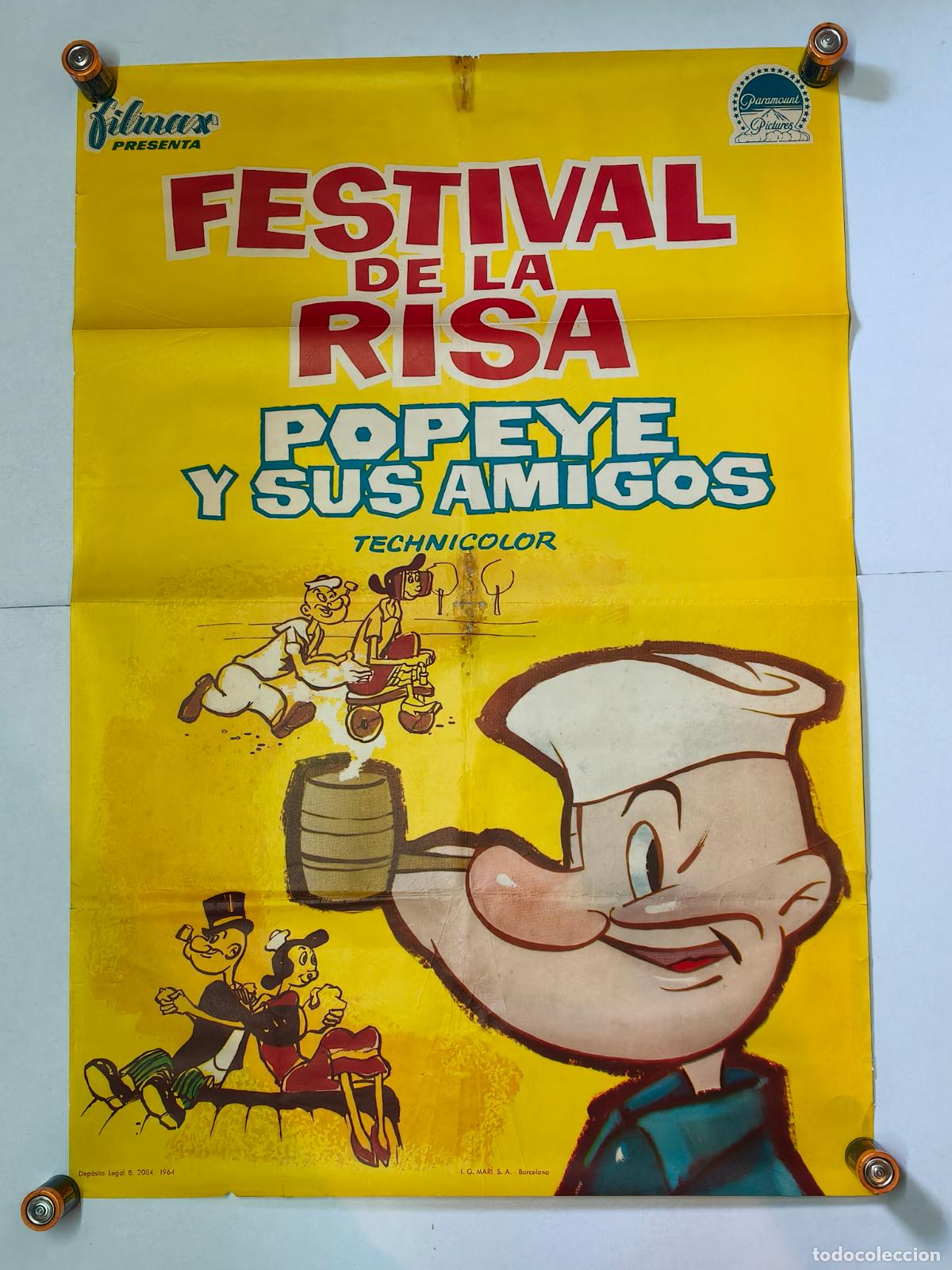 Cine: FESTIVAL DE POPEYE Y SUS AMIGOS CARTEL DE 1964