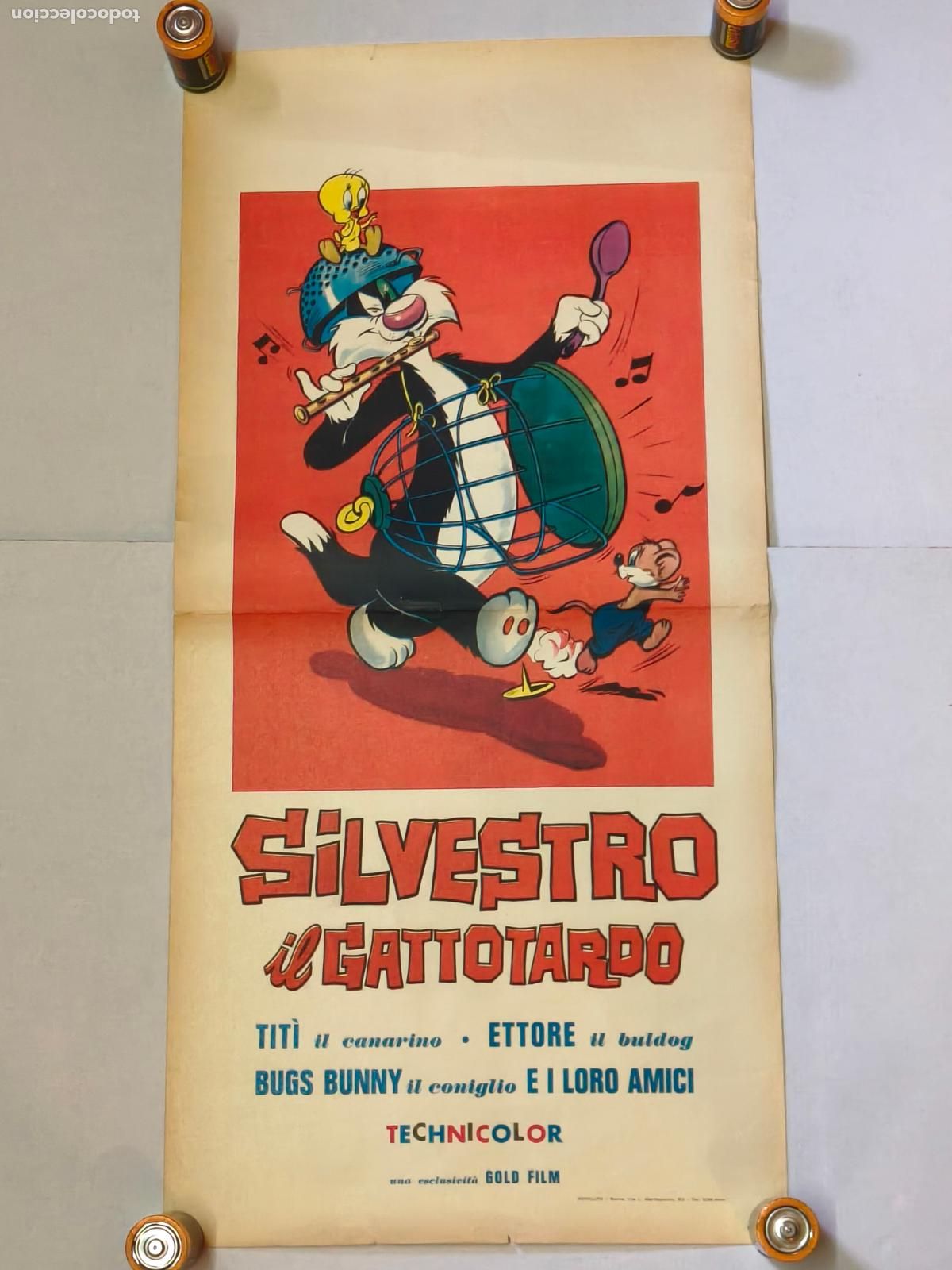 Cine: SILVESTRO POSTER ITALIANO A&Ntilde;OS 60