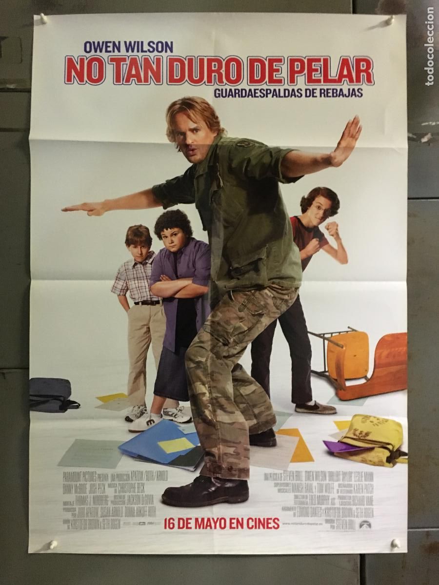Cinema: AFE95 NO TAN DURO DE PELAR OWEN WILSON POSTER ORIGINAL 70X100 ESTRENO h1
