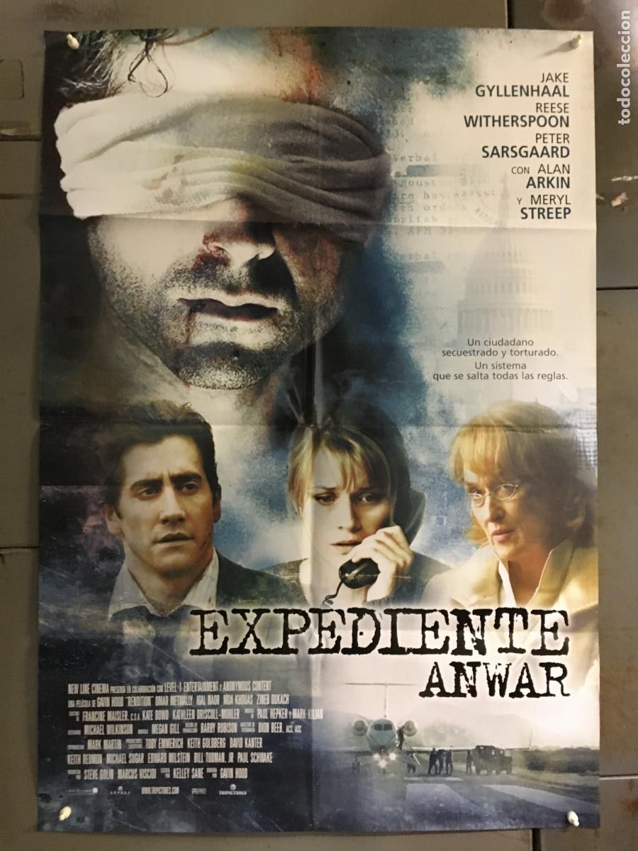 Cine: AFE98 EXPEDIENTE ANWAR JAKE GYLLENHAAL REESE WHITHERSPOON POSTER ORIGINAL 70X100 ESTRENO h3