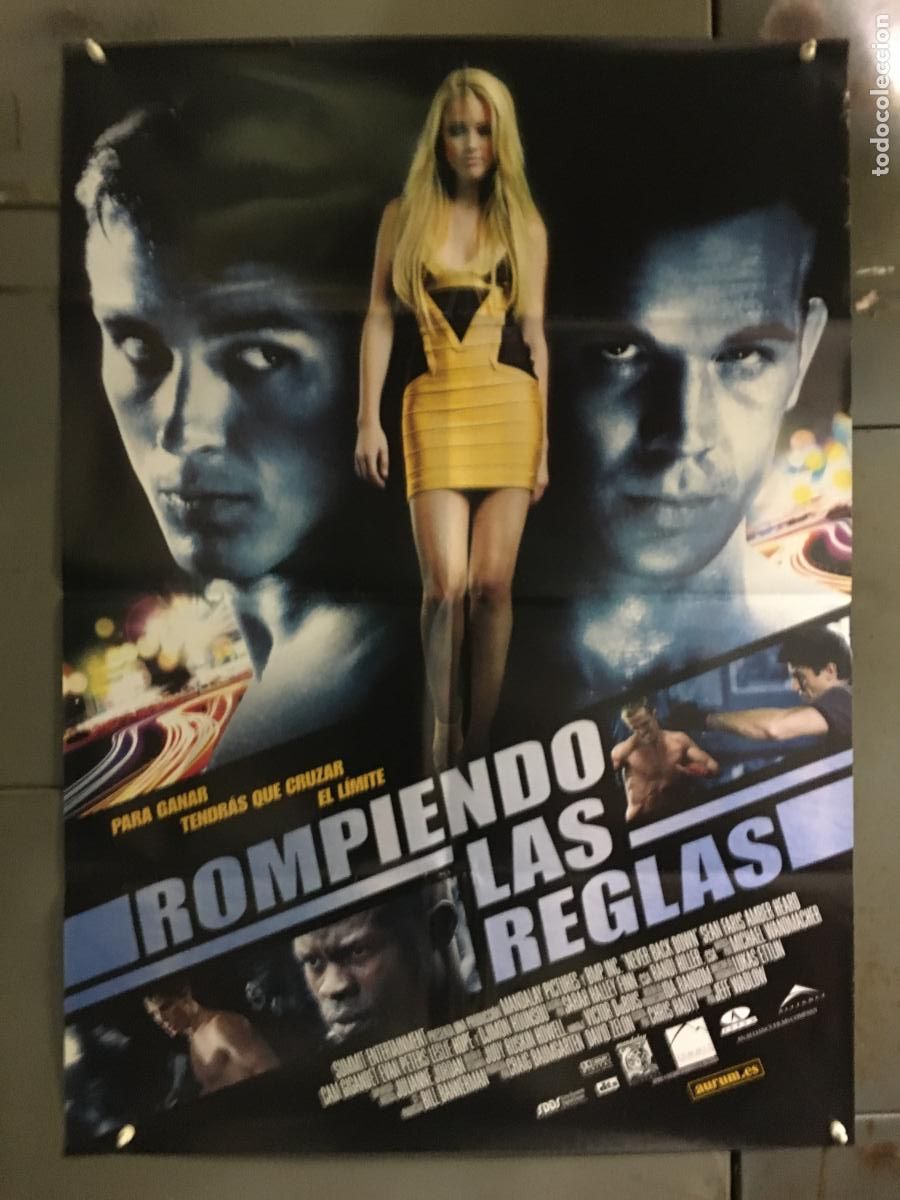Cine: AFE99 ROMPIENDO LAS REGLAS AMBER HEARD POSTER ORIGINAL 70X100 ESTRENO h1