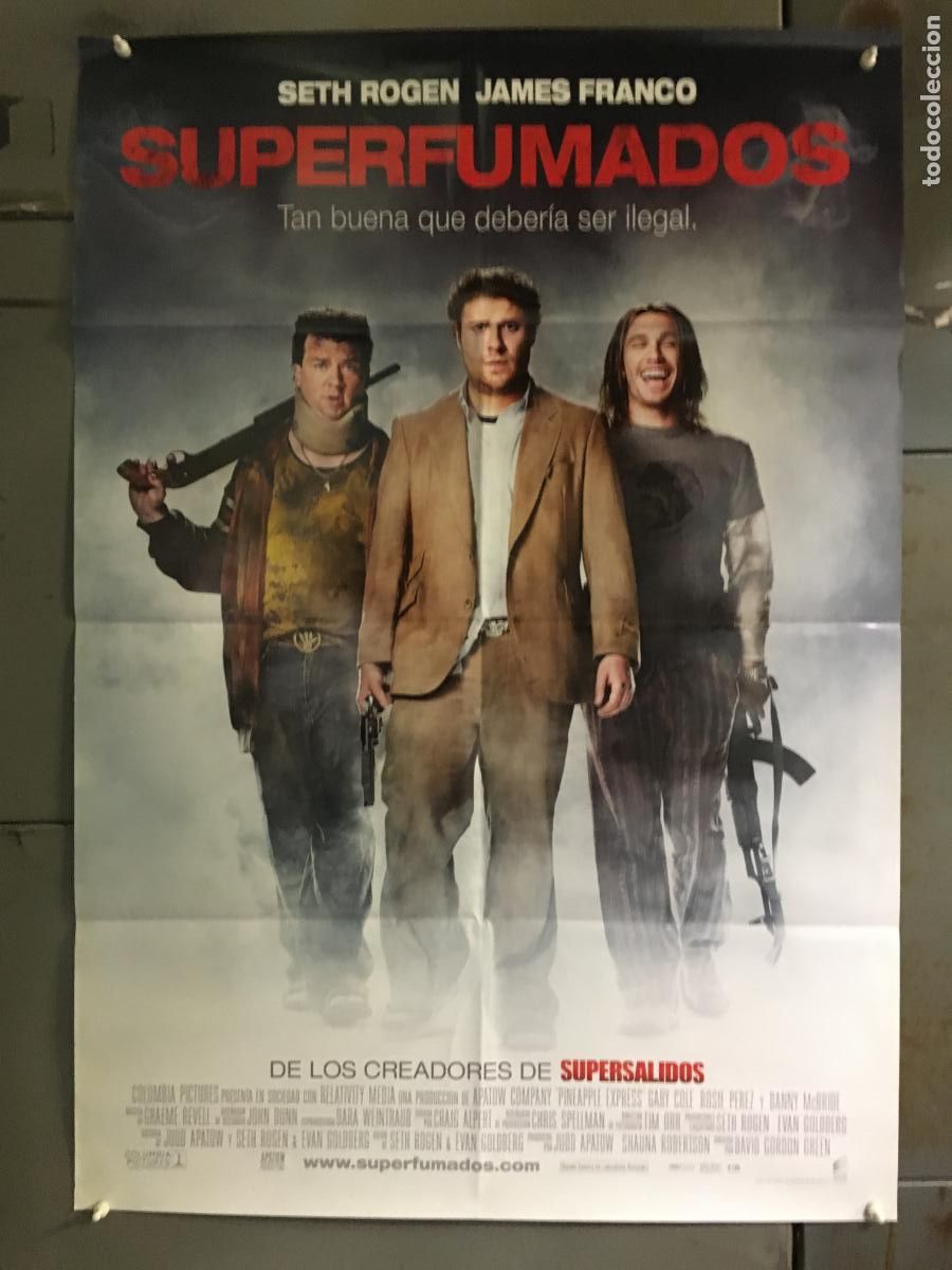 Kino: AFF01 SUPERFUMADOS SETH ROGEN JAMES FRANCO POSTER ORIGINAL 70X100 ESTRENO