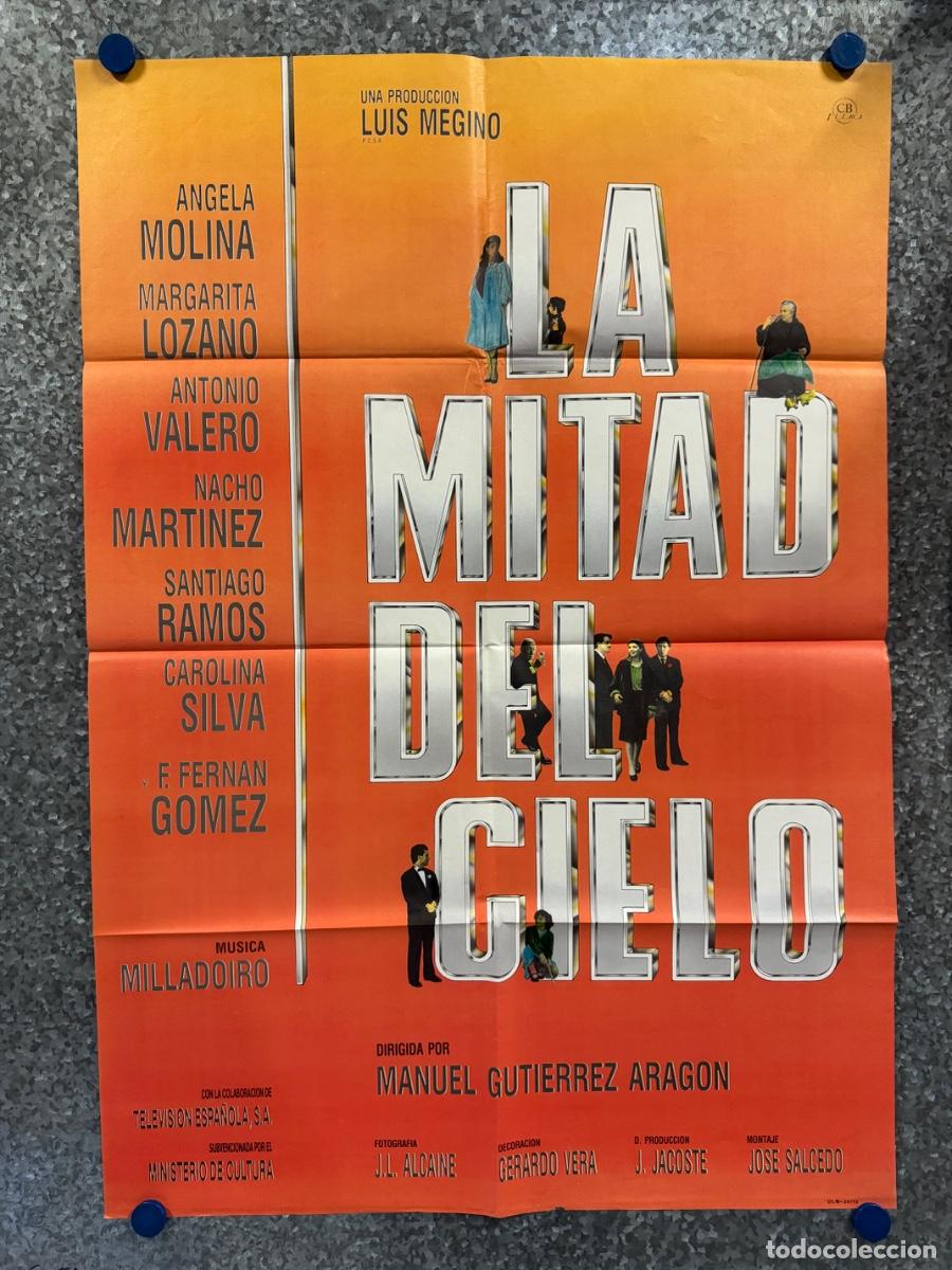 Cine: La mitad del cielo, Angela Molina, Margarita Lozano, POSTER ORIGINAL