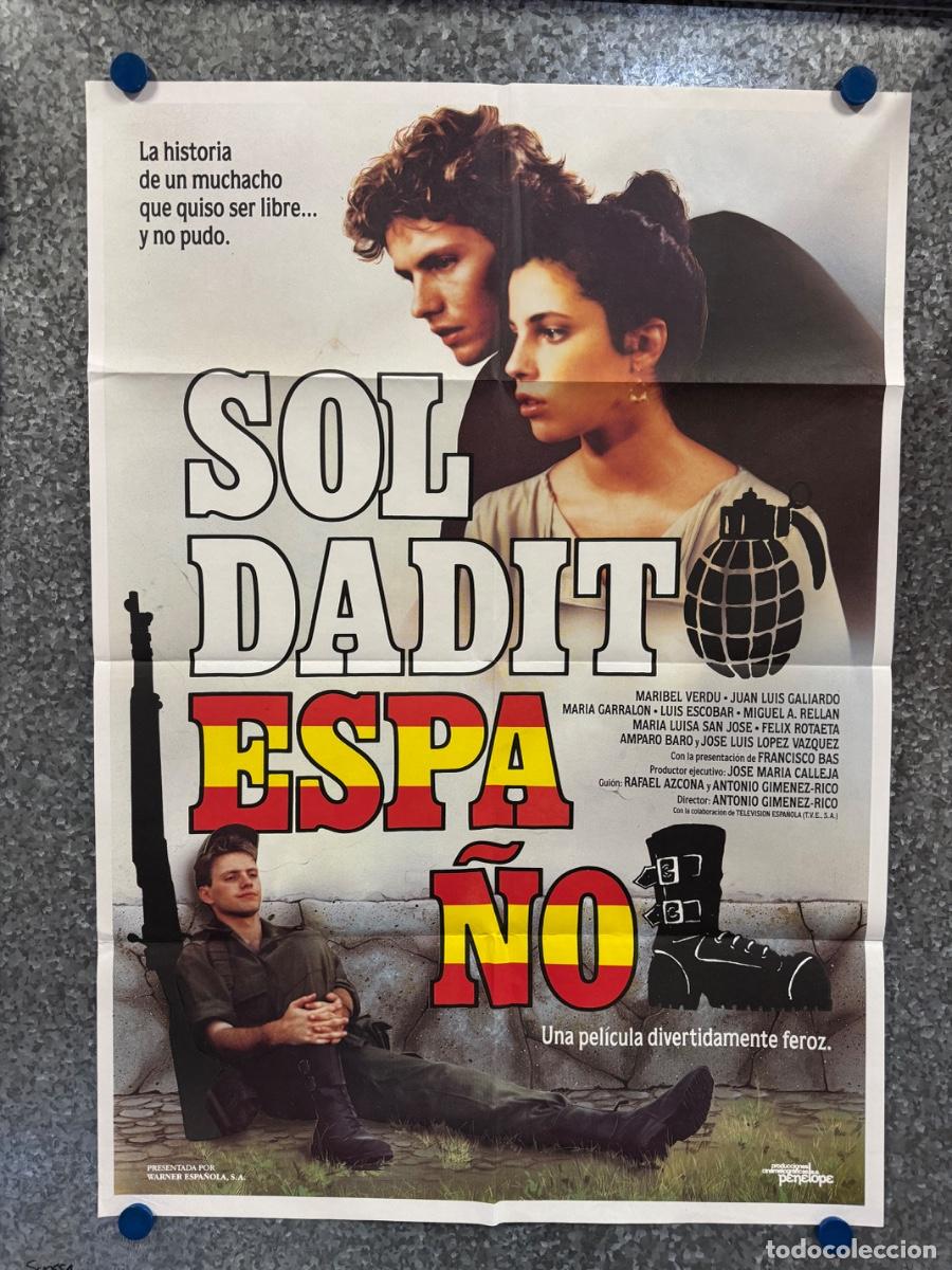 Cine: Soldadito espa&ntilde;ol, Maribel Verdu, Luis Escobar, POSTER ORIGINAL