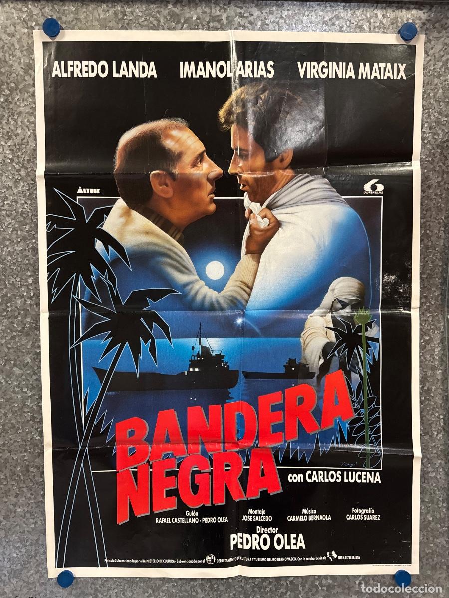 Cine: Bandera negra, Alfredo Landa, Imanol Arias, POSTER ORIGINAL