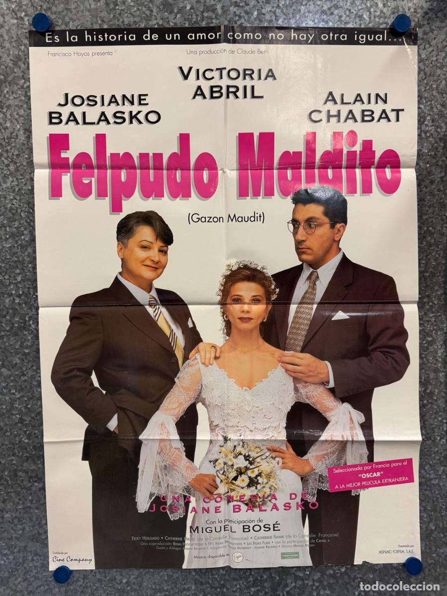 Cine: Felpudo maldito, Victoria Abril, Alain Chabat, POSTER ORIGINAL