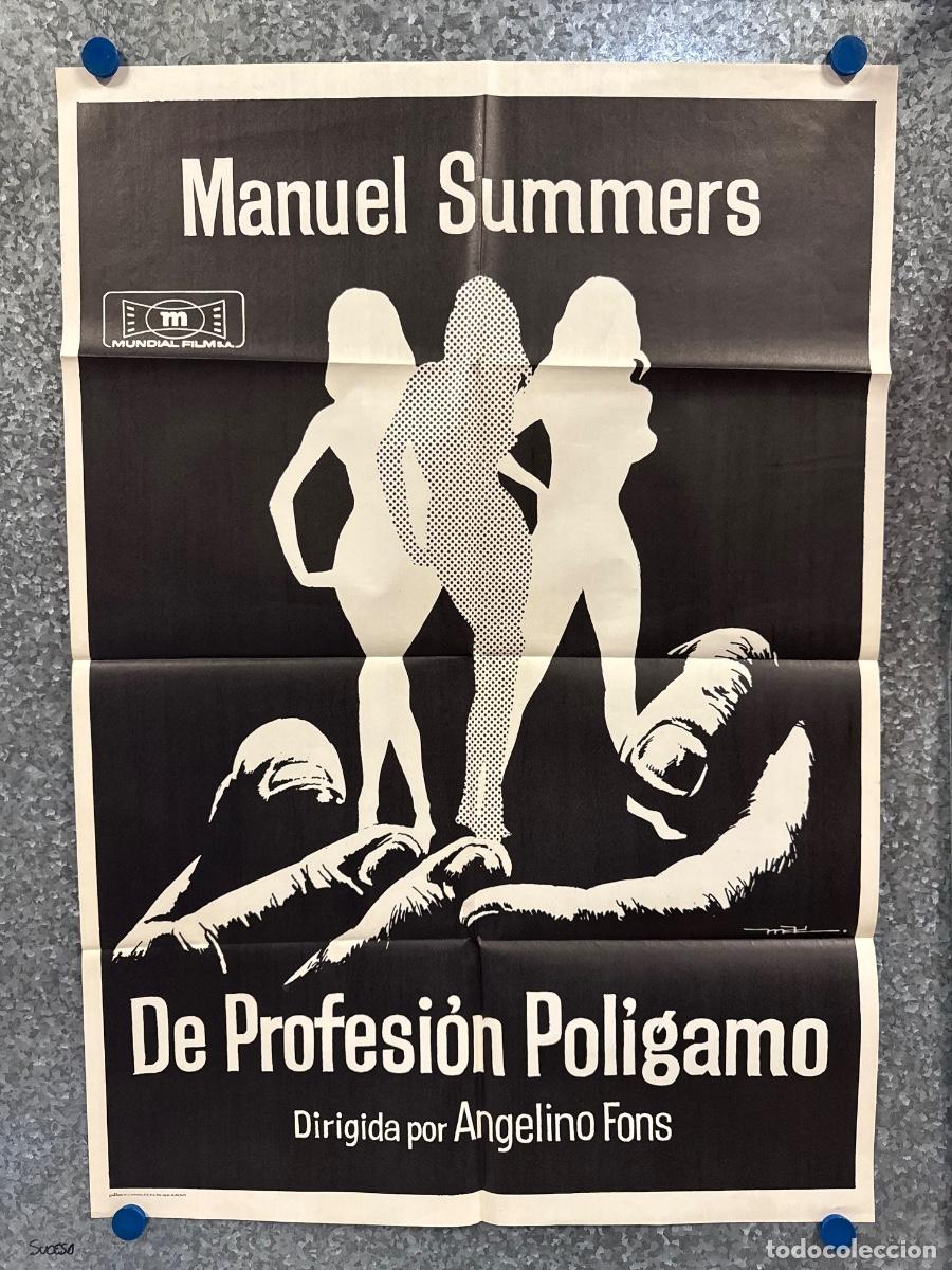 Cine: De profesion poligamo, Manuel Summers, A&ntilde;o 1975, POSTER ORIGINAL