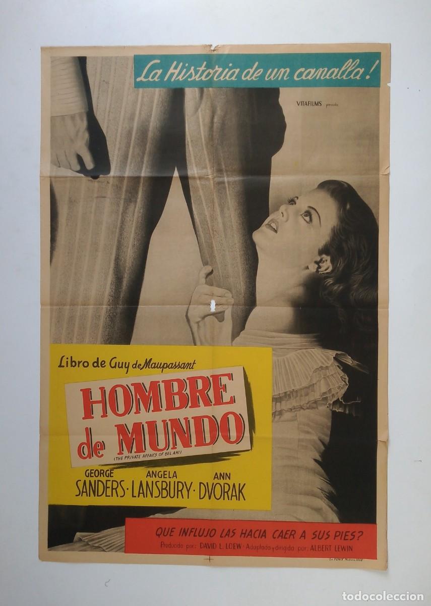 Cine: LA VIDA PRIVADA DE BEL AMI (1947) cartel argentino 110 x 75 litografico George Sanders Lansbury