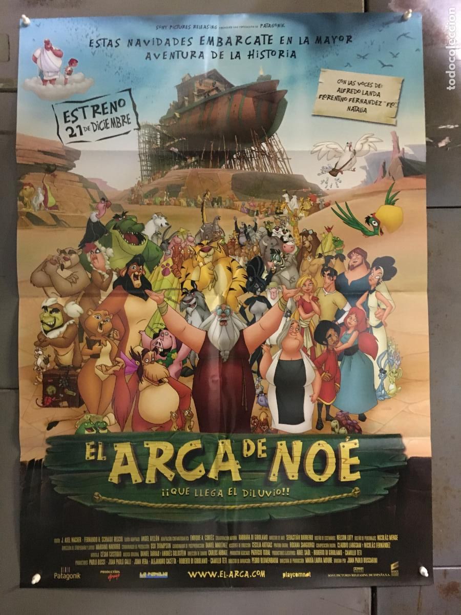 Cine: AFF15 EL ARCA DE NOE ANIMACION POSTER ORIGINAL 70X100 ESTRENO h2