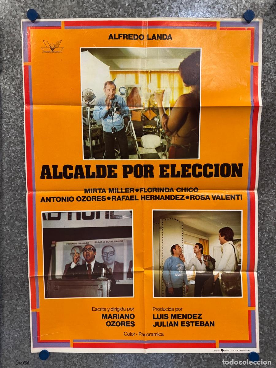 Cine: Alcalde por eleccion, Alfredo Landa, Mirta Miller, A&ntilde;o 1976, POSTER ORIGINAL