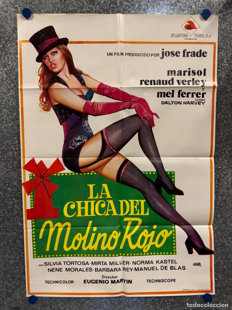Cine: La chica del molino rojo, Silvia Tortosa , Mirta Miller, A&ntilde;o 1973, POSTER ORIGINAL