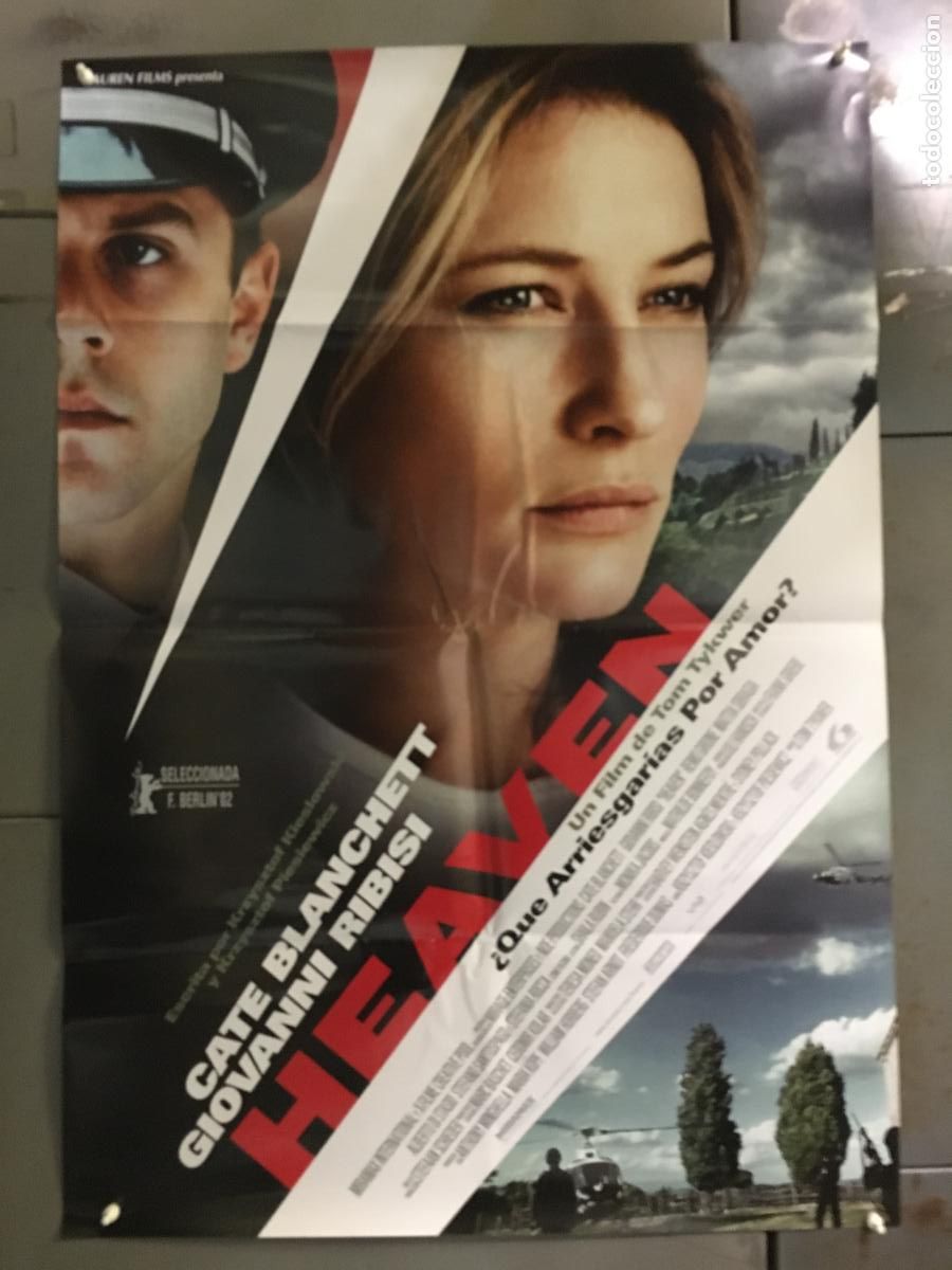 Cine: AFF21 HEAVEN CATE BLANCHETT GIOVANNI RIBISI POSTER ORIGINAL 70X100 ESTRENO h5