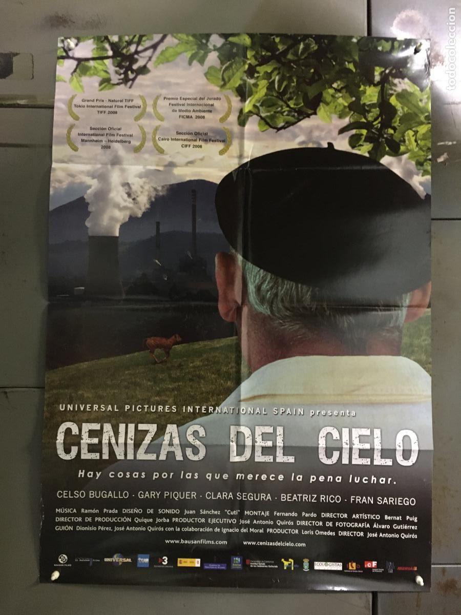 Cine: AFF22 CENIZAS DEL CIELO CELSO BUGALLO CLARA SEGURA POSTER ORIGINAL 70X100 ESTRENO h0