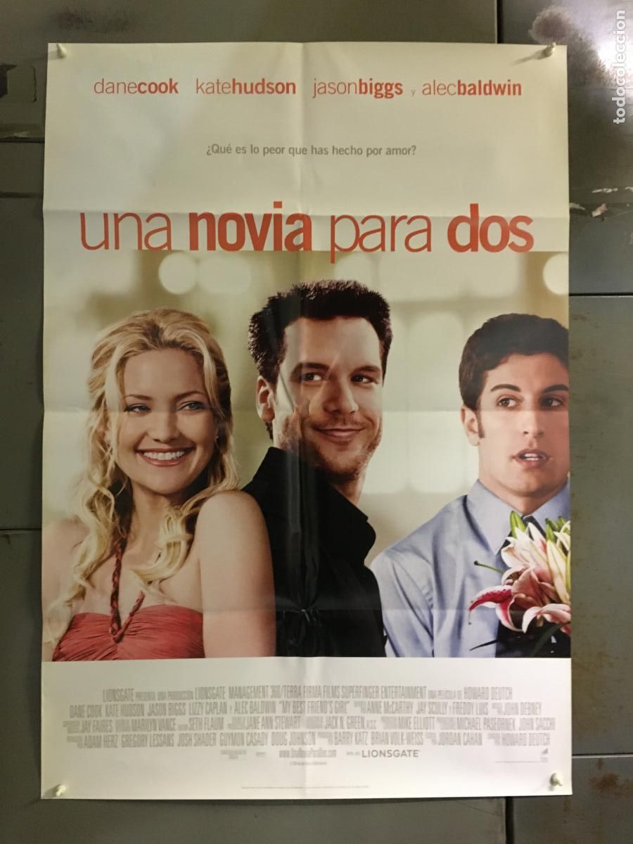 Cin&eacute;ma: AFF28 UNA NOVIA PARA DOS KATE HUDSON DANE COOK JASON BIGGS POSTER ORIGINAL 70X100 ESTRENO h3
