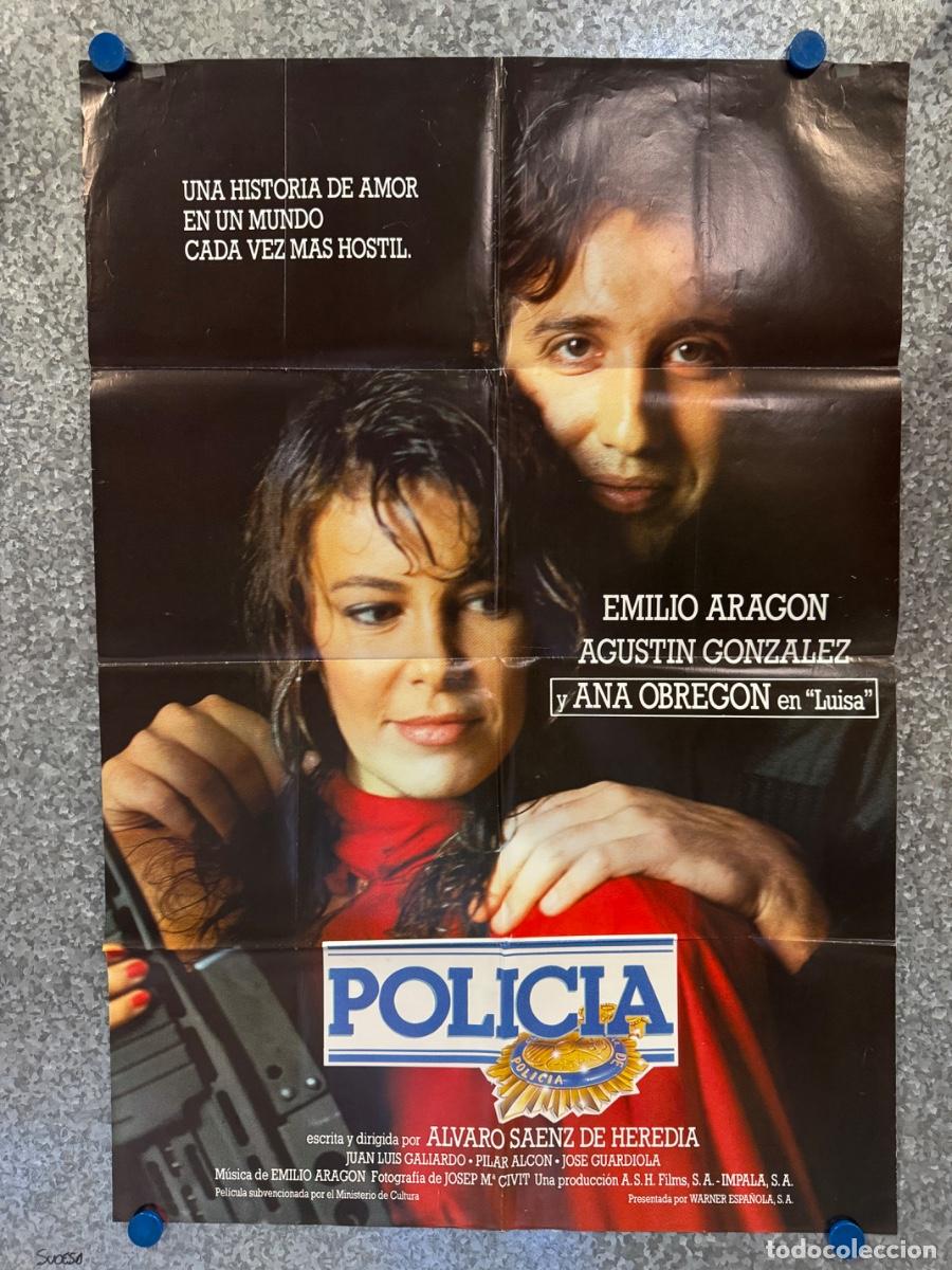 Cine: Policia, Ana Obregon , Emilio Aragon, POSTER ORIGINAL