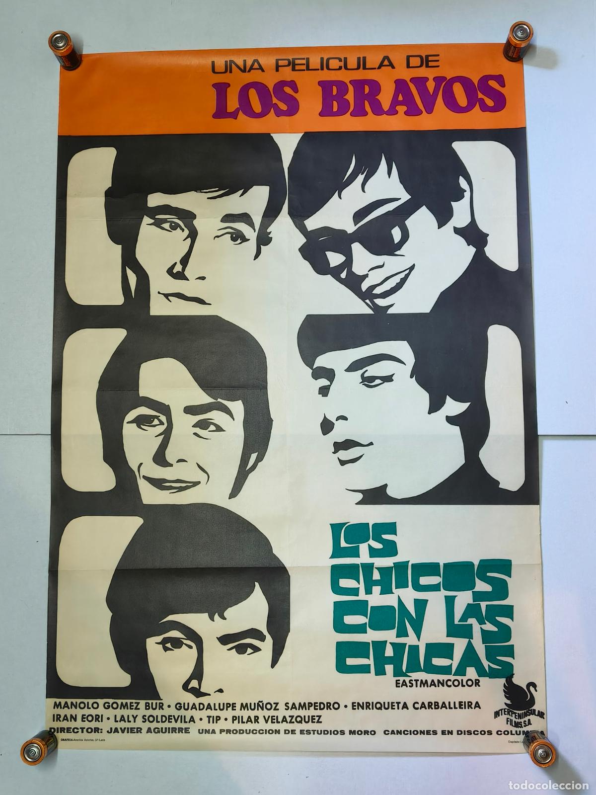 Cinema: LOS BRAVOS LOS CHICOS CON LAS CHICAS CARTEL DE 1967