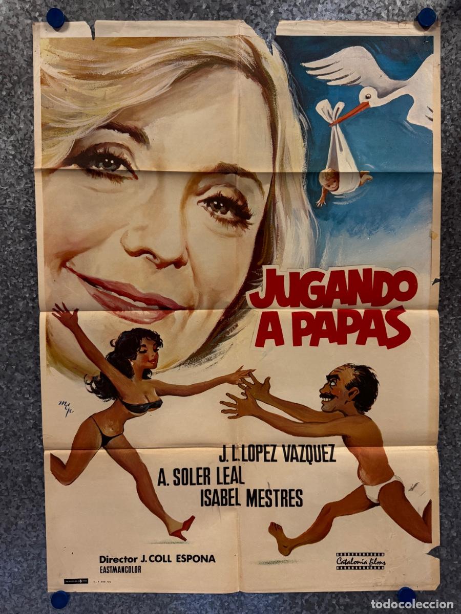 Cine: Jugando a papas, Amparo Soler , Isabel Mestres, A&ntilde;o 1979, POSTER ORIGINAL