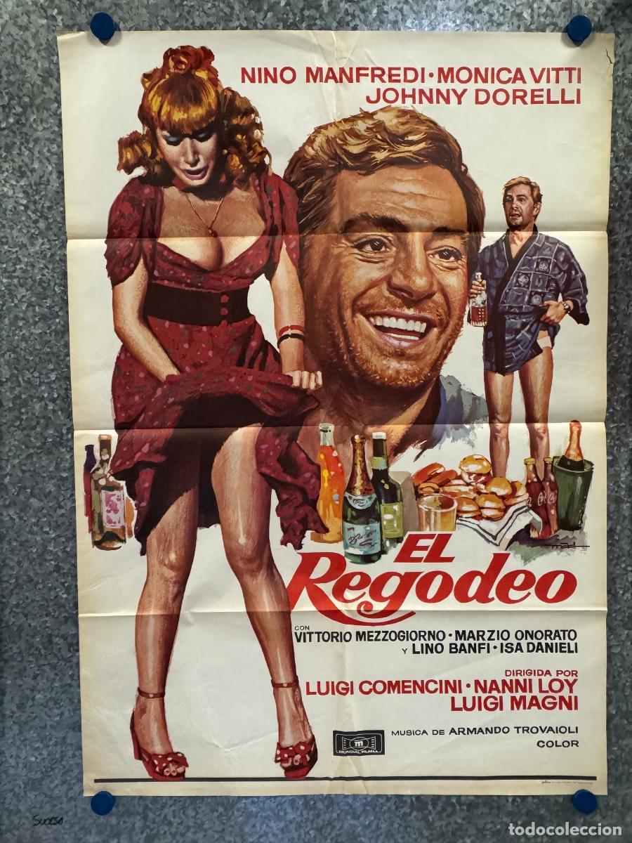 Cine: El regodeo, Lino Banfi , Monica Vatti, A&ntilde;o 1977, POSTER ORIGINAL