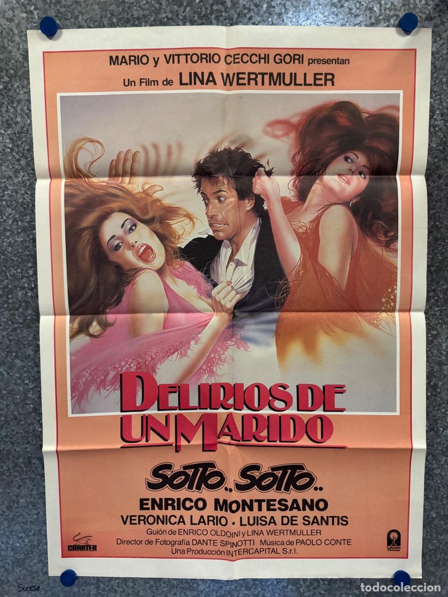 Cine: Delirios de un marido, Veronica Lario , Luisa Santis, POSTER ORIGINAL
