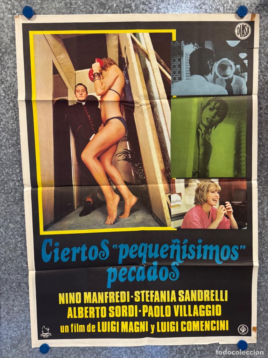 Cine: Ciertos peque&ntilde;isimos pecados, Nino Manfredi , Alberto Sordi, POSTER ORIGINAL