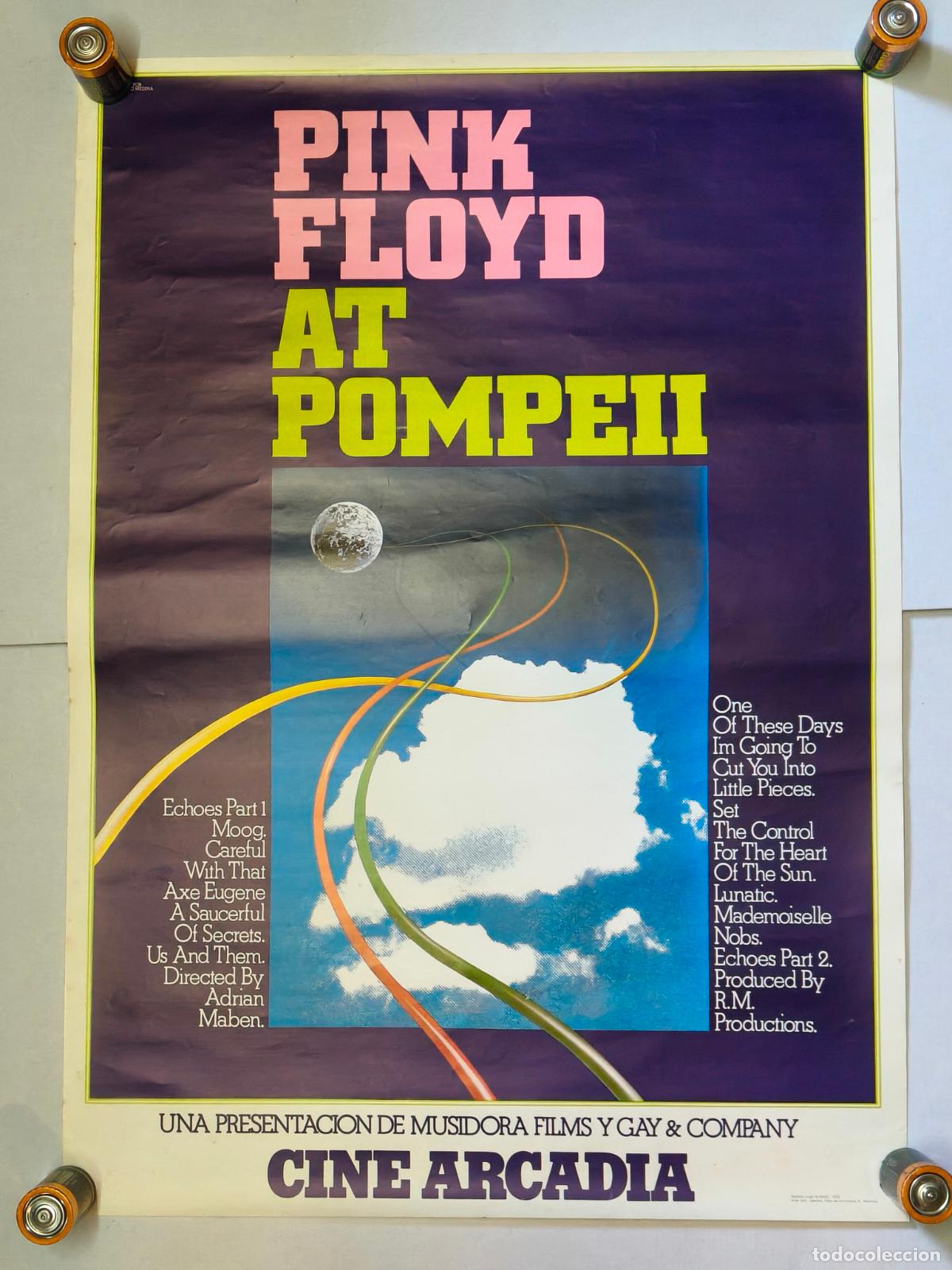 Cinema: PINK FLOYD AT POMPEII CARTEL DE 1975