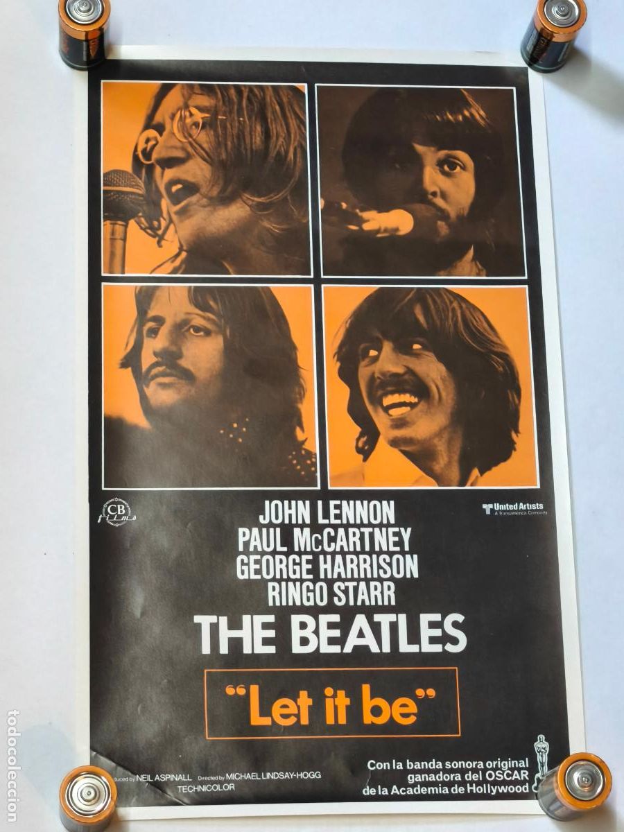 Cinema: THE BEATLES LET IT BE CARTEL DE 1970