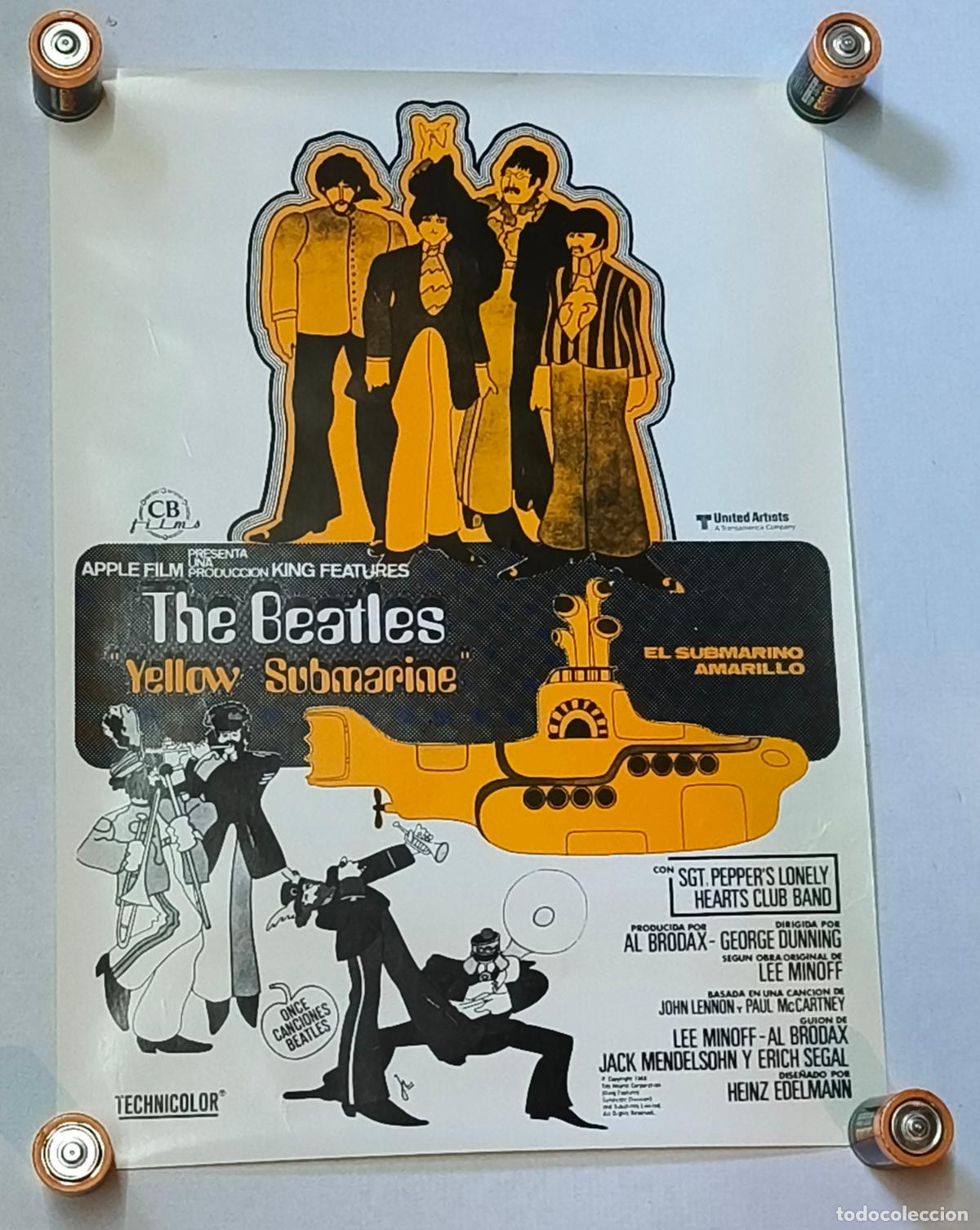 Cinema: THE BEATLES YELLOW SUBMARINE CARTEL DE 1968